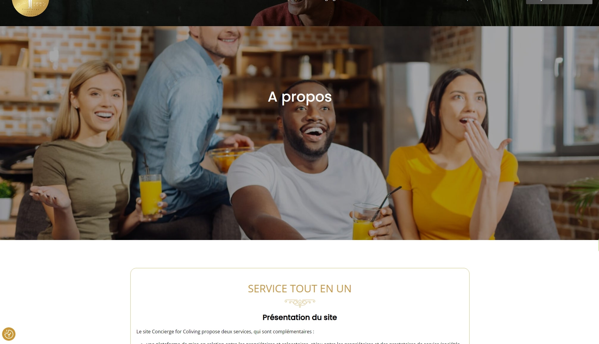 Web design de Coliving Français