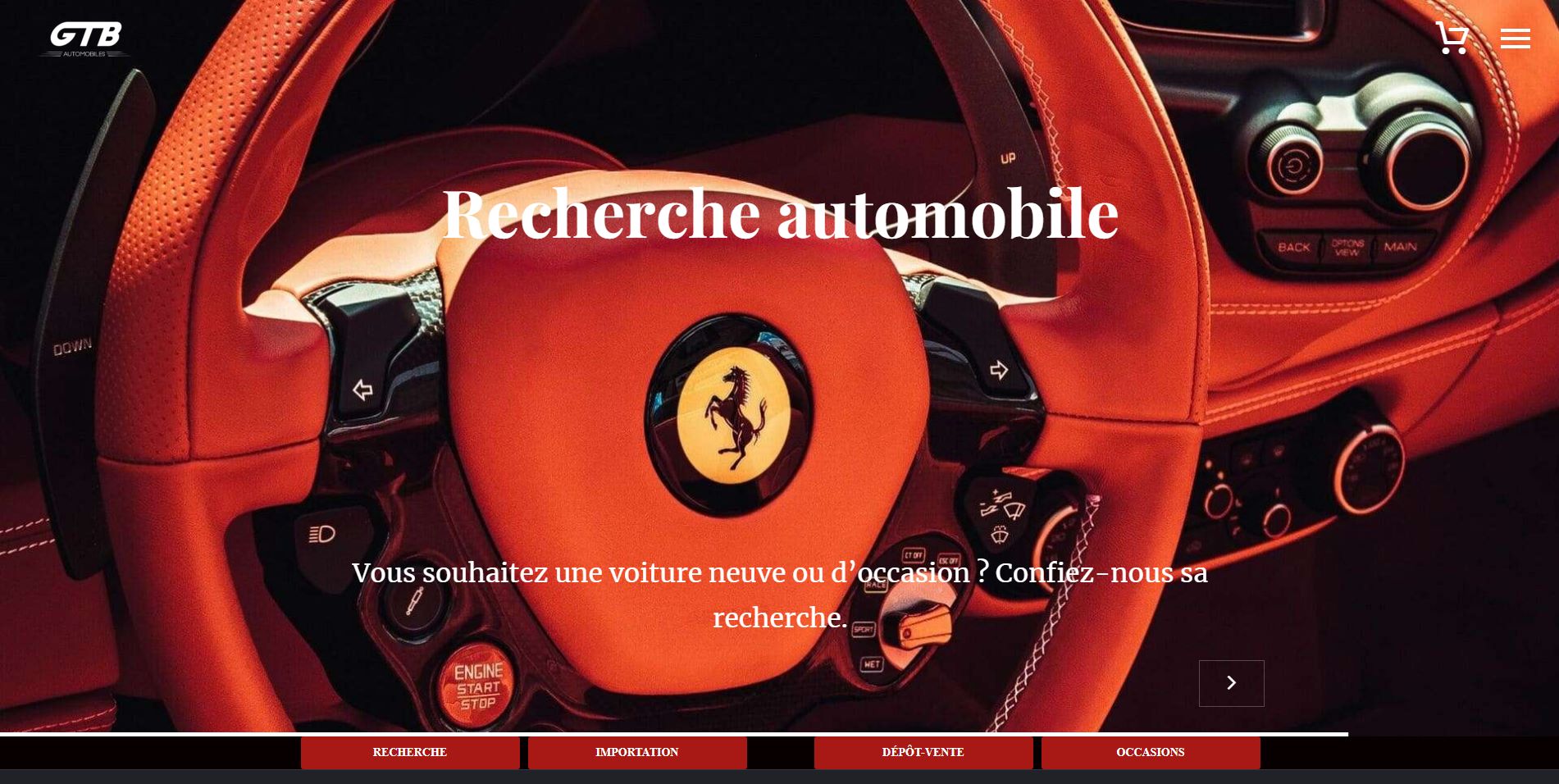 Création de site e-commerce - agence de communication digitale à La Ciotat - GTB Automobiles